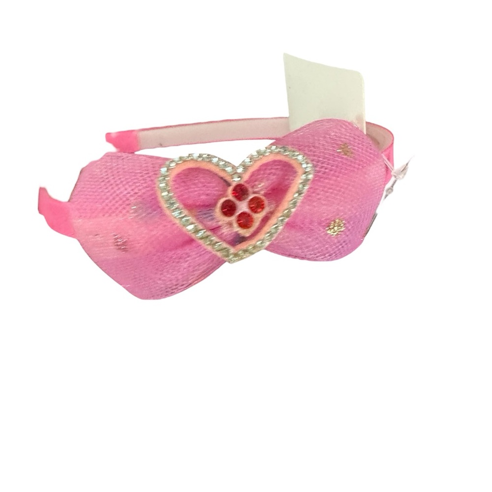 Mint Pink Heart Hairband
